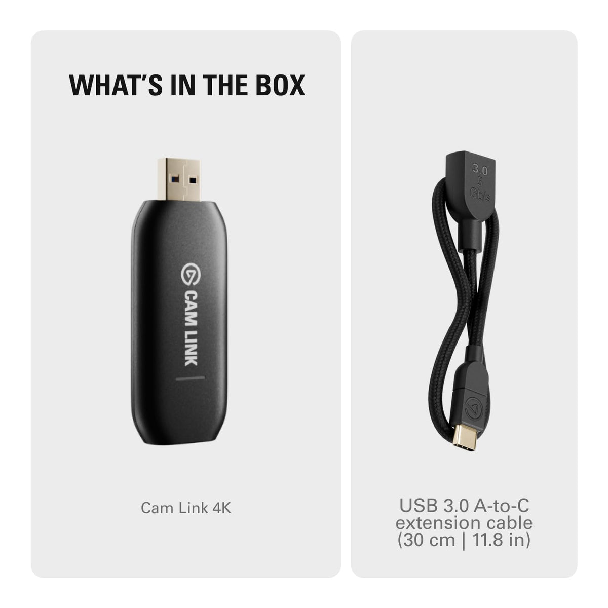 Elgato Cam Link 4K – External Capture Card for DSLR & Camcorder, ActionCam as Webcam, Meet/Stream/Record in 1080p60 or 4K30/4K60, Easy Connect for OBS/Zoom/Discord – HDMI to USB 3.0, PC/Mac/iPad
