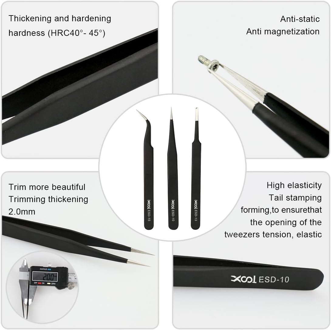 Professional Computer Repair Tool Kit, Precision Laptop Screwdriver Kit, XOOL 80 in 1 Electronics Repair Tool with 56 Magnetic Bits, Compatible for Macbook, iPhone, Game Console, Tablet