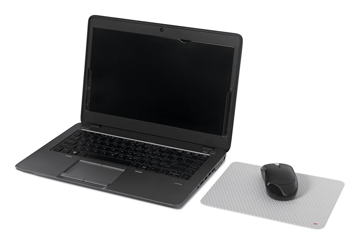 3M Precise Mouse Pad with Repositionable Adhesive Back, Enhances The Precision of Optical Mice at Fast Speeds and Extends The Battery Life of Wireless up to 50%*, 8.5" x 7", Bitmap (MP200PS), Polymer