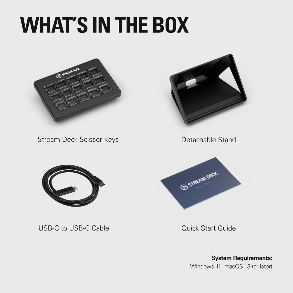Elgato Stream Deck MK.2 – Studio Controller, 15 macro keys, trigger actions in apps and software like OBS, Twitch, YouTube and more, USB, works with Mac and PC