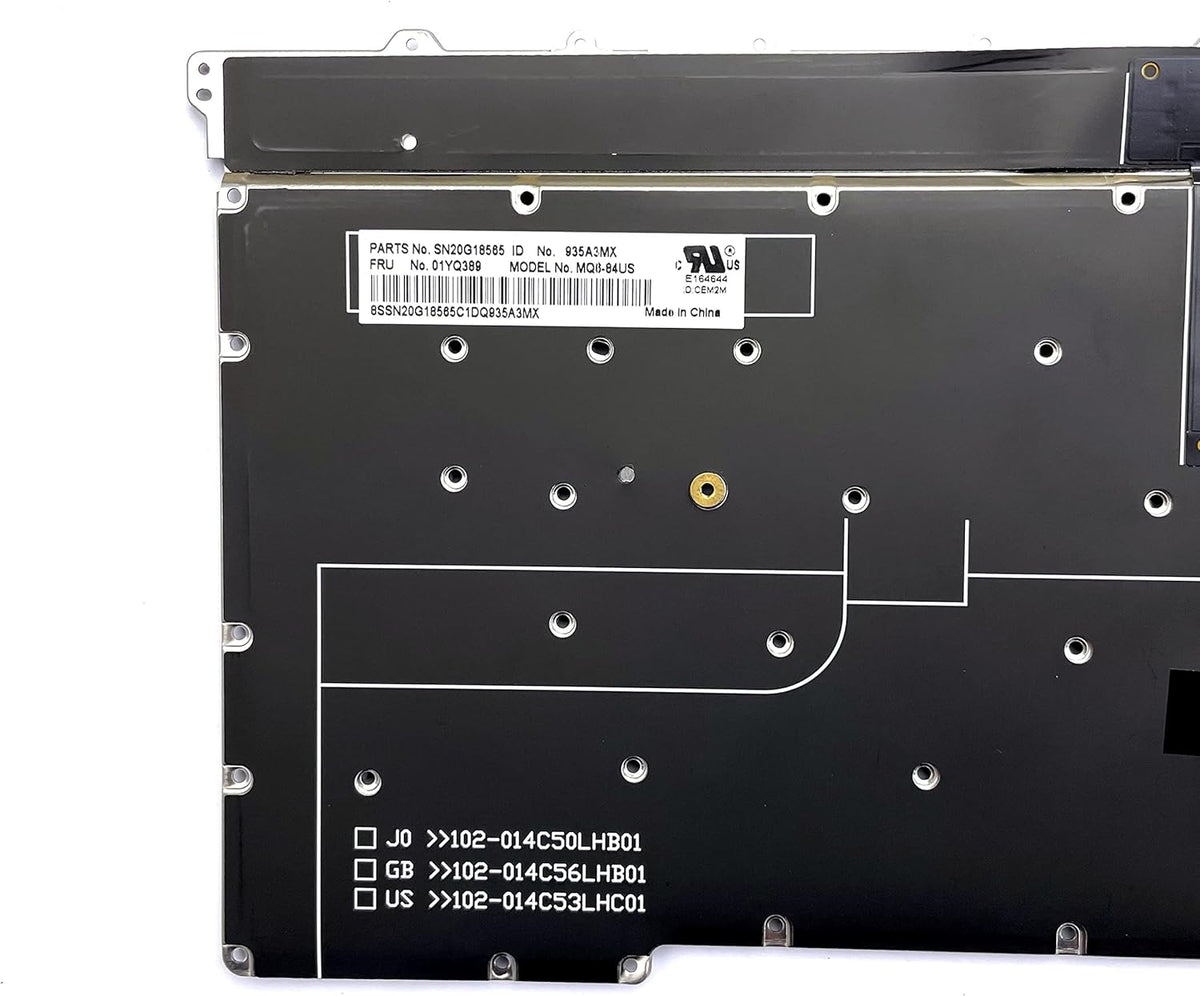 New US Layout Keyboard with Backlit Replacement for Lenovo Thinkpad X1 Carbon Gen 3 3rd 2015 Versions 01YQ389