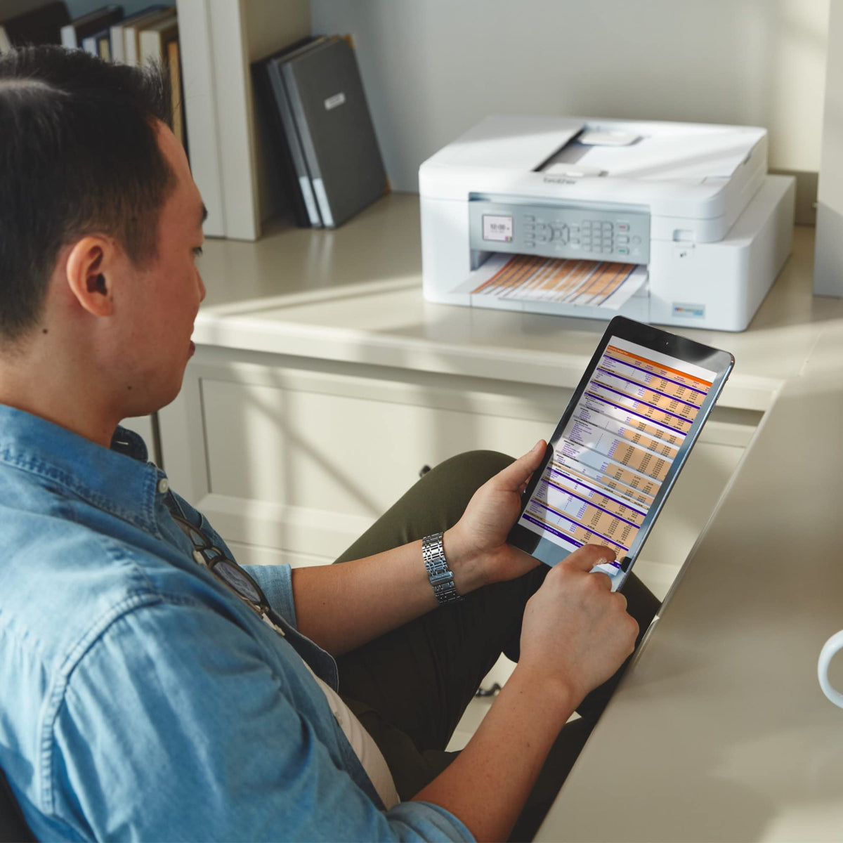 Brother INKvestment 4355 Wireless Color Inkjet All-in-One Printer with 1.8” Color Display and Manual Feed Slot | Includes Refresh Subscription Trial(1) (MFC-J4355DW)