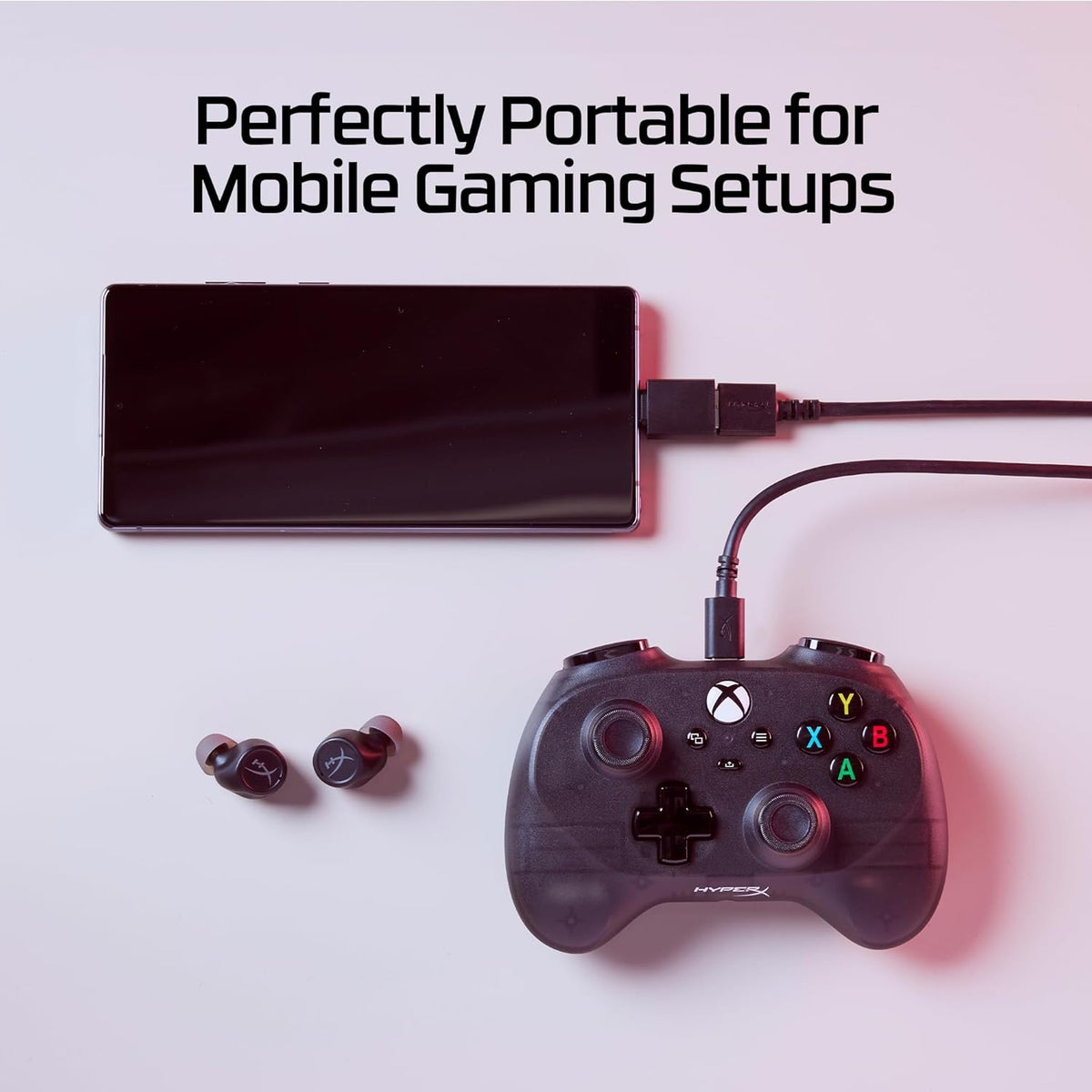 HyperX Clutch Tanto – Mini Wired Gaming Controller for Xbox Series X|S Licensed Compact Full Featured Wired Black