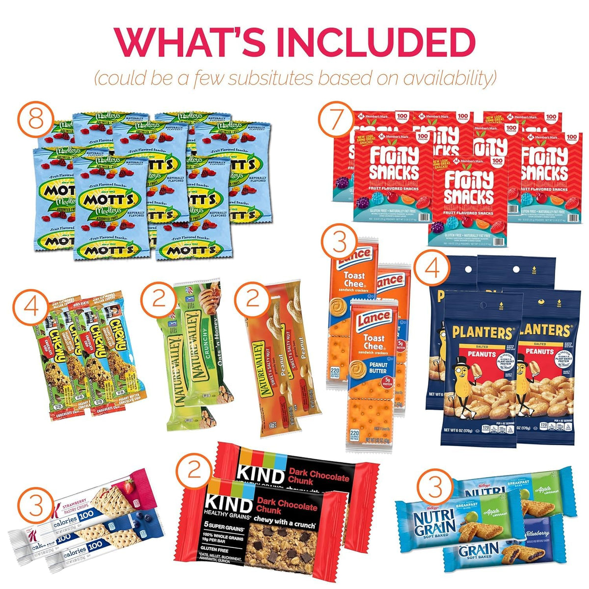 Snacks Variety Pack (40 Count) Mothers Day Snack Box - Snack Gift Basket for Mom, Grandma & Wife with Chips, Cookies & Bars - Care Package for College Students, Office Snacks & Birthdays