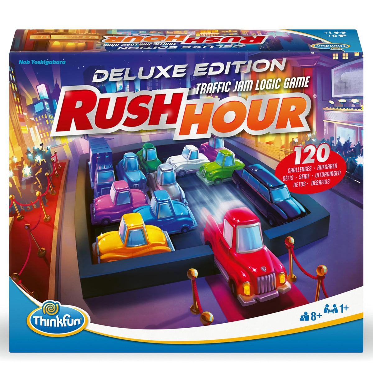 ThinkFun Rush Hour Deluxe Traffic Jam Logic Game and STEM Toy – Tons of Fun with Over 20 Awards Won, International for Over 20 Years