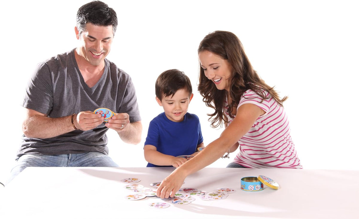 Spot It! Animals Jr. - Fast-Paced Family Game with 55 Cards and Educational Fun! Fun Matching Game for Kids, Ages 4+, 2-8 Players, 15 Minute Playtime, Made by Zygomatic