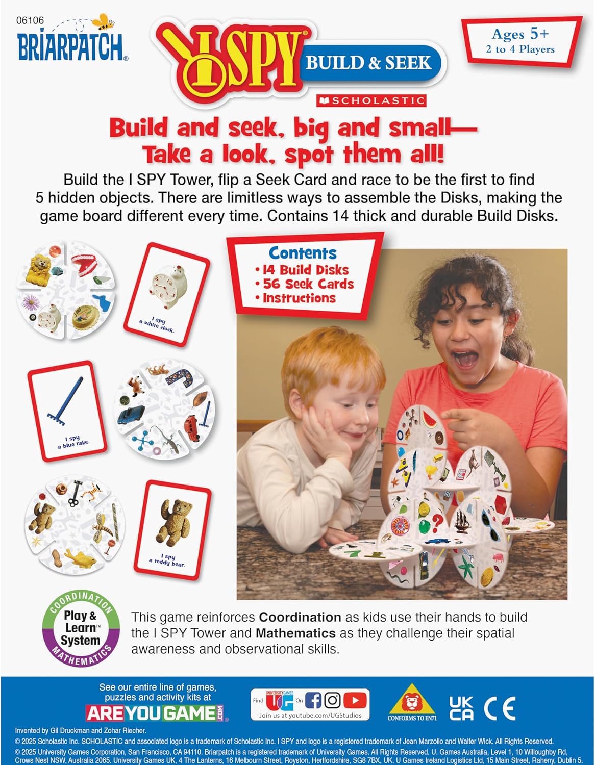 Briarpatch, I SPY Build & Seek Game, Based on Book Series I SPY, Early Learning Game, Seek-and-Find Activity, Kid's Gift