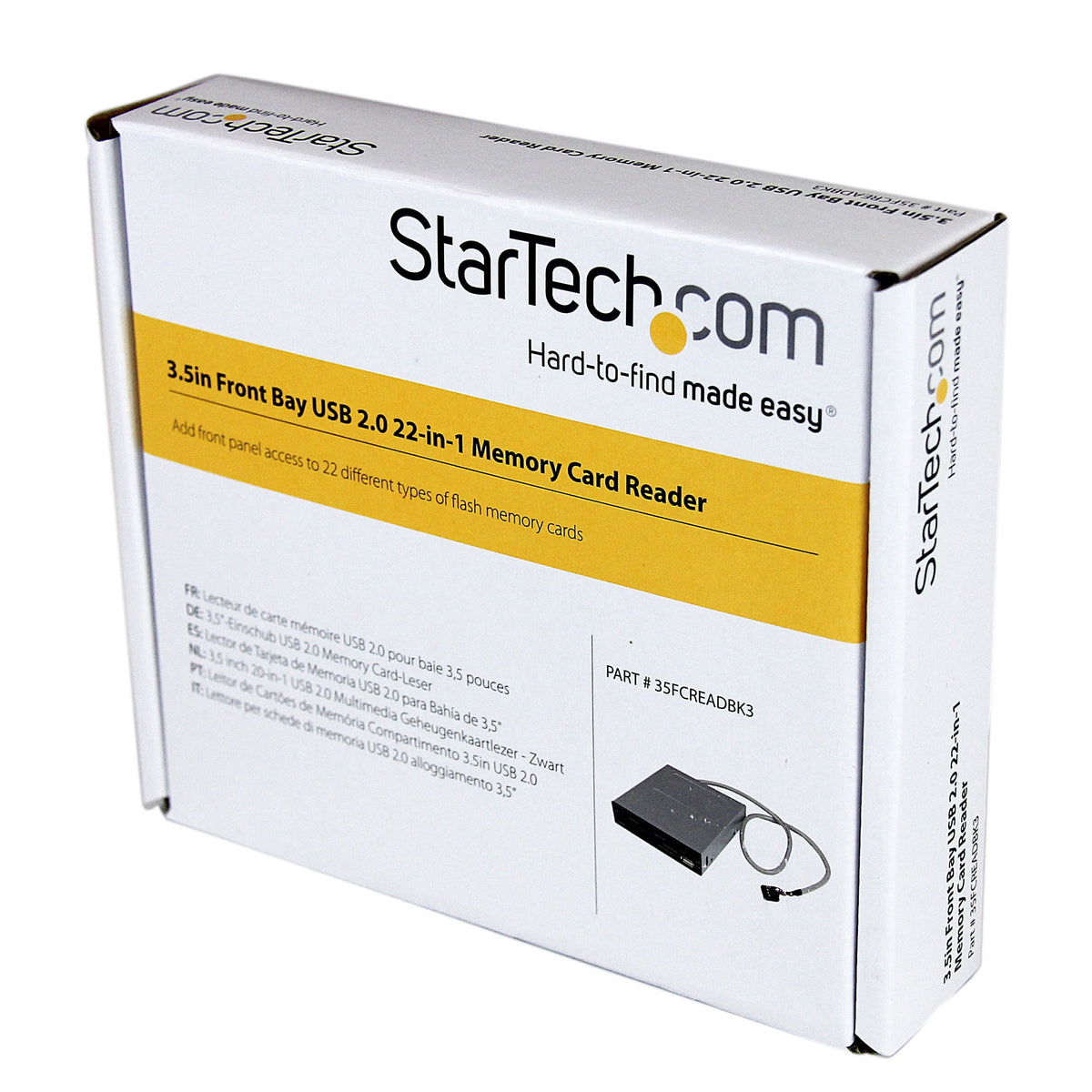 StarTech.com 3.5in Drive Bay IDE to Single CF SSD Adapter Card Reader, TAA (35BAYCF2IDE)