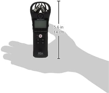 Zoom H1n Portable Recorder, Onboard Stereo Microphones, Camera Mountable, Records to SD Card, Compact, USB Microphone, Overdubbing, Dictation, For Recording Music, Audio for Video, and Interviews