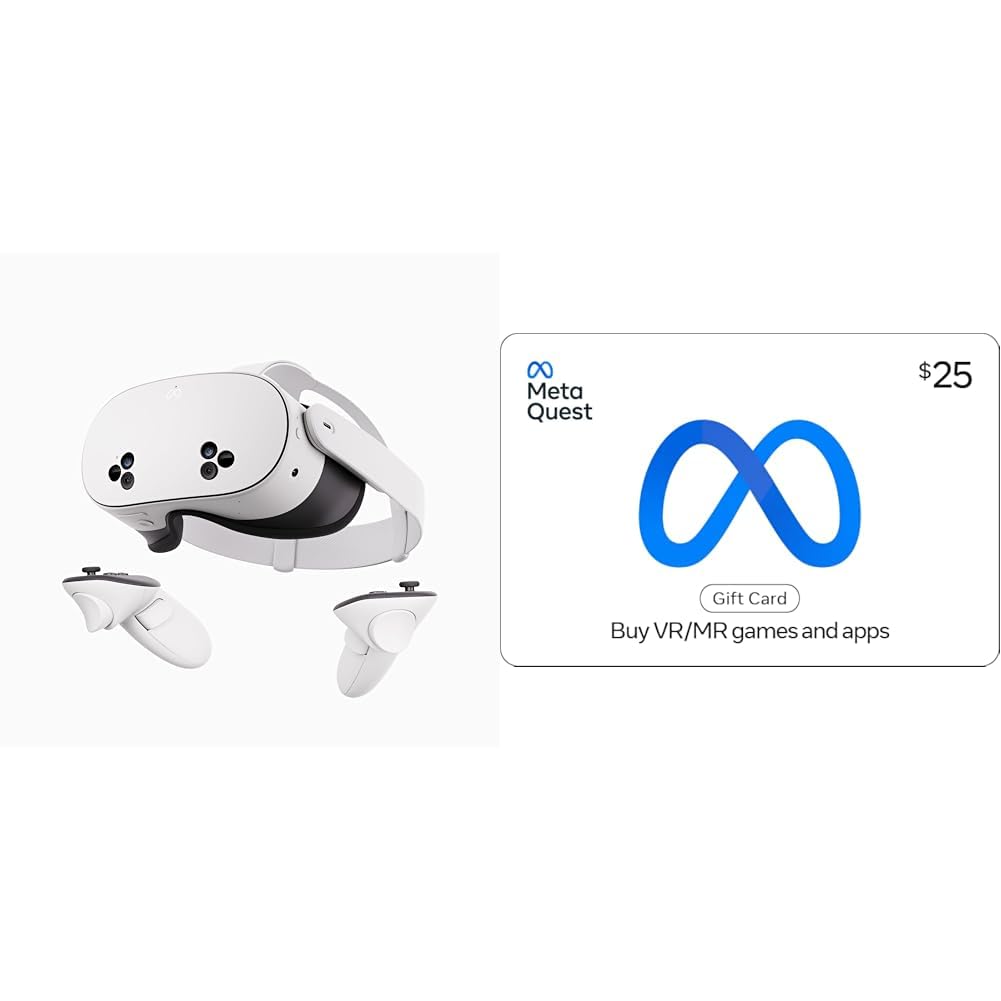 Meta Quest 3S 128GB | VR Headset — Thirty-Three Percent More Memory — 2X Graphical Processing Power — Virtual Reality Without Wires — Access to 40+ Games with a 3-Month Trial of Meta Horizon+ Included