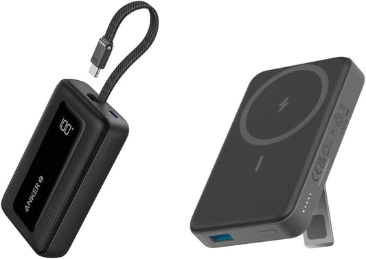 Anker 633 Magnetic Battery, 10,000mAh Foldable Wireless Portable Charger Portable Charger, 10,000mAh 30W Power Bank