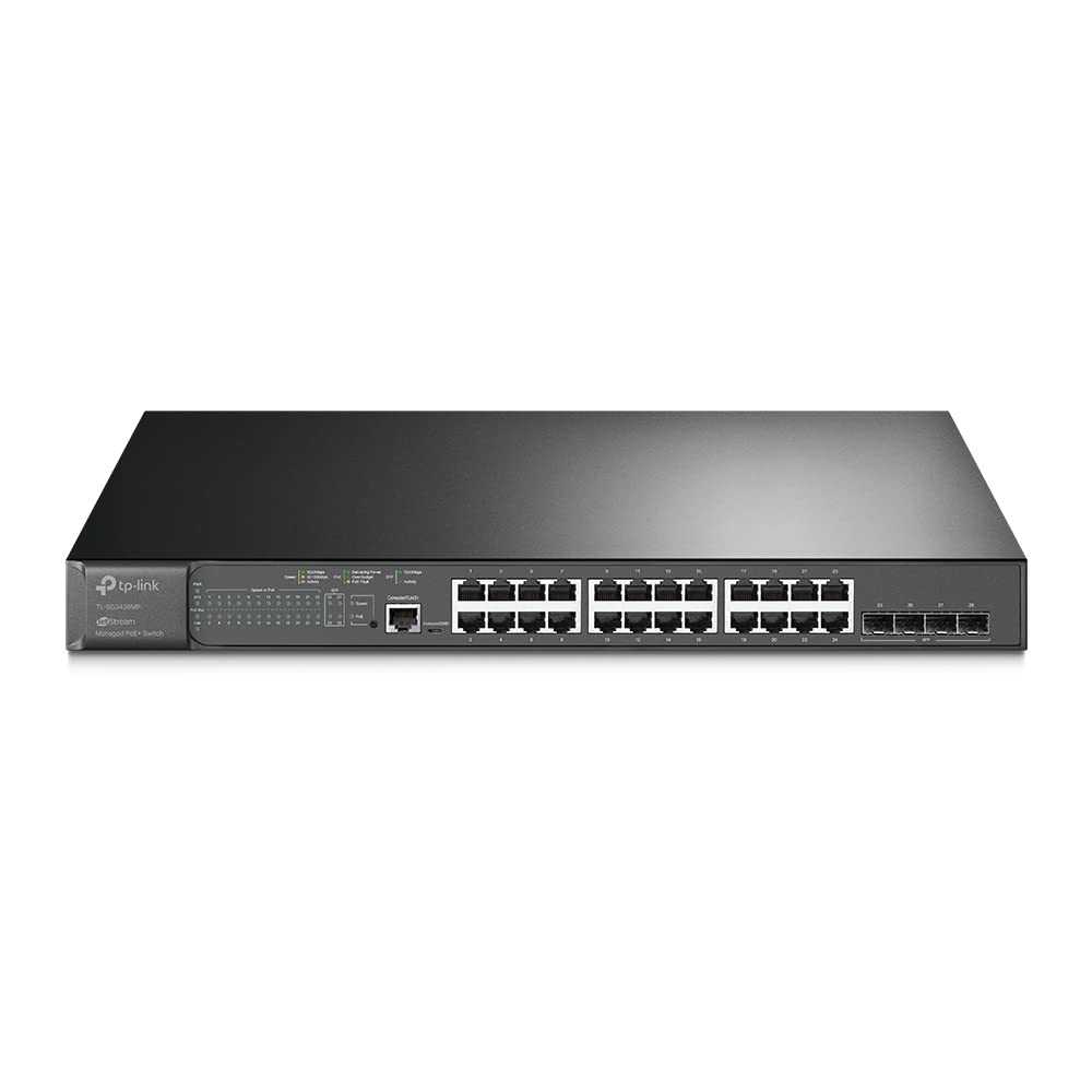 TP-Link TL-SG2210MP | Jetstream 10 Port Gigabit Smart Managed PoE switch | 8 PoE+ Ports @ 150W, 2 SFP Slots | Omada SDN Integrated | PoE Recovery | IPv6 | Static Routing | Limited Lifetime Protection