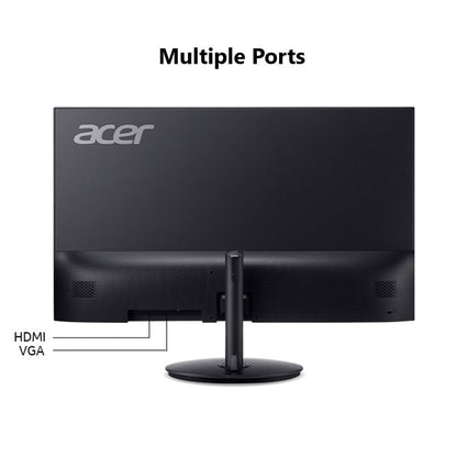 acer 21.5 Inch Full HD (1920 x 1080) IPS Ultra-Thin Zero Frame Computer Monitor (HDMI & VGA Port), SB220Q bi