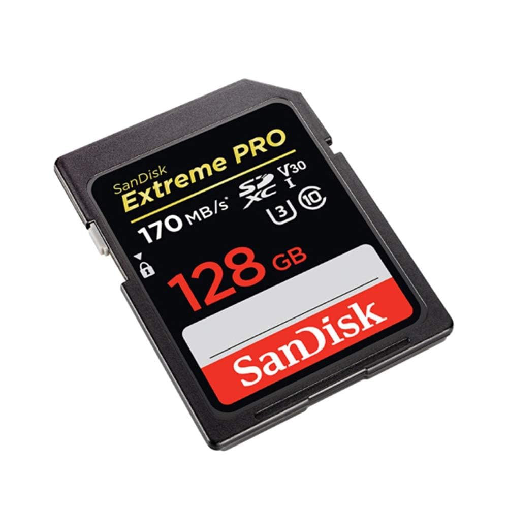 [Older Version] SanDisk 128GB Extreme PRO SDXC UHS-I Card - C10, U3, V30, 4K UHD, SD Card - SDSDXXY-128G-GN4IN