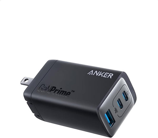 Anker GaNPrime 65W, PPS Fast Compact Foldable Charger for MacBook Pro/Air, iPad Pro, Galaxy S23/S22, Note20, iPhone 15/Pro/Pro Max, Pixel, and More