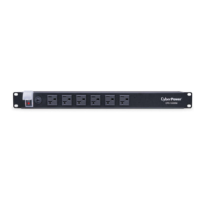 CyberPower CPS1215RMS Surge Protector, 120V/15A, 12 Outlets, 15 ft Power Cord, 1U Rackmount