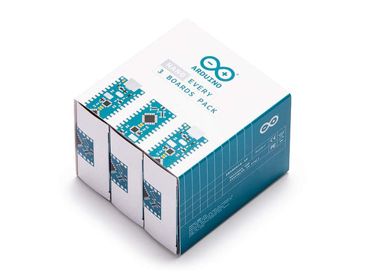 Arduino Nano Every (Single Board) [ABX00028-A] - ATmega4809 Microcontroller, 48KB Flash, 6KB SRAM, 20 Digital I/O Pins, 8 Analog Inputs, USB-C, Compatible with Arduino IDE for Embedded Projects