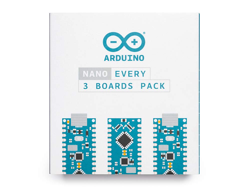 Arduino Nano Every (Single Board) [ABX00028-A] - ATmega4809 Microcontroller, 48KB Flash, 6KB SRAM, 20 Digital I/O Pins, 8 Analog Inputs, USB-C, Compatible with Arduino IDE for Embedded Projects