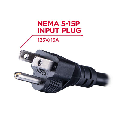 CyberPower CPS1215RMS Surge Protector, 120V/15A, 12 Outlets, 15 ft Power Cord, 1U Rackmount