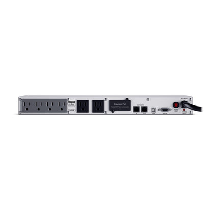 CyberPower OR500LCDRM1U Smart App LCD UPS Battery Backup and Surge Protector, 500VA/300W, 6 Outlets, AVR, 1U Rackmount, UL Certified