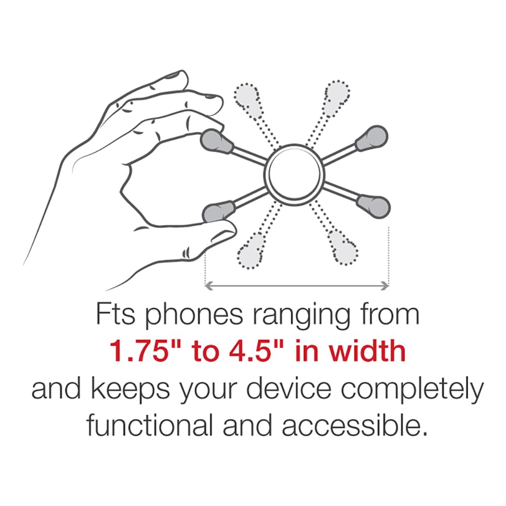 RAM MOUNTS X-Grip Small Phone Holder Mount with Medium Composite Double Socket Arm Compatible with RAM B Size 1" Ball Components RAP-HOL-UN7B-201U