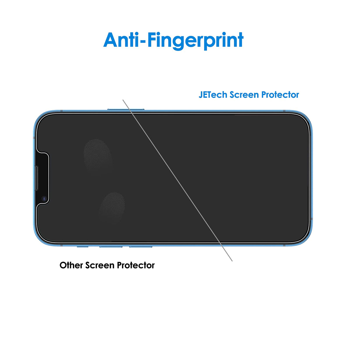 JETech Privacy Screen Protector for iPhone 17e (2026) / iPhone 16e / iPhone 13/13 Pro, Anti Spy Tempered Glass Film, 6.1-Inch Display, 2-Pack