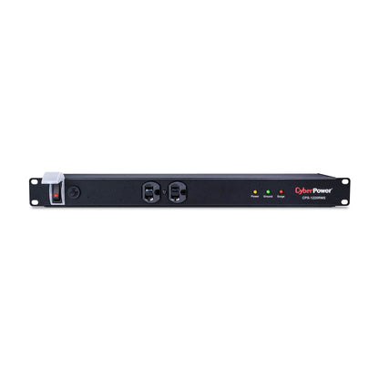 CyberPower CPS1215RMS Surge Protector, 120V/15A, 12 Outlets, 15 ft Power Cord, 1U Rackmount