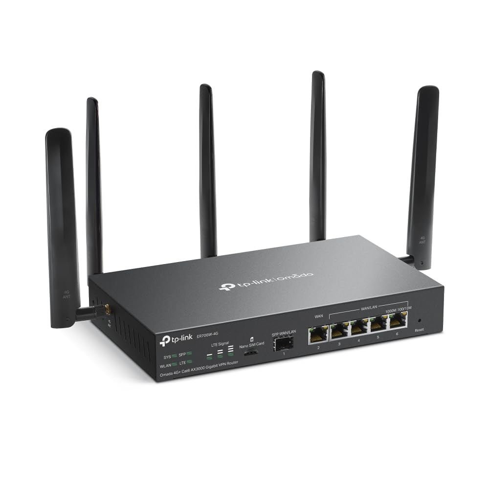 TP-Link ER605 V2 Wired Gigabit VPN Router, Up to 3 WAN Ethernet Ports + 1 USB WAN, SPI Firewall SMB Router, Omada SDN Integrated, Load Balance, Lightning Protection