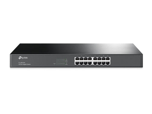 TP-Link TL-SG1024 | 24 Port Gigabit Ethernet Switch | Plug and Play | Sturdy Metal w/Shielded Ports | Rackmount | Fanless | 3 Year Manufacturer Warranty | Unmanaged, Black