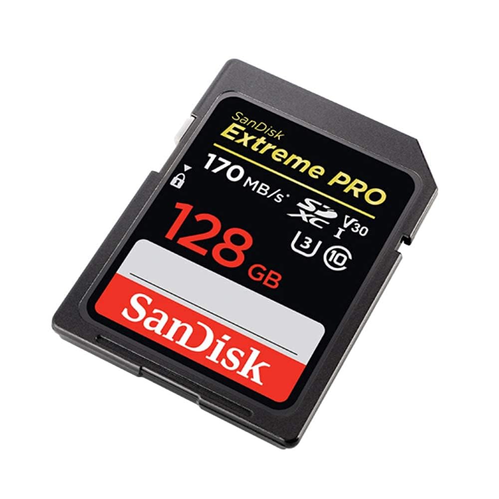 [Older Version] SanDisk 128GB Extreme PRO SDXC UHS-I Card - C10, U3, V30, 4K UHD, SD Card - SDSDXXY-128G-GN4IN