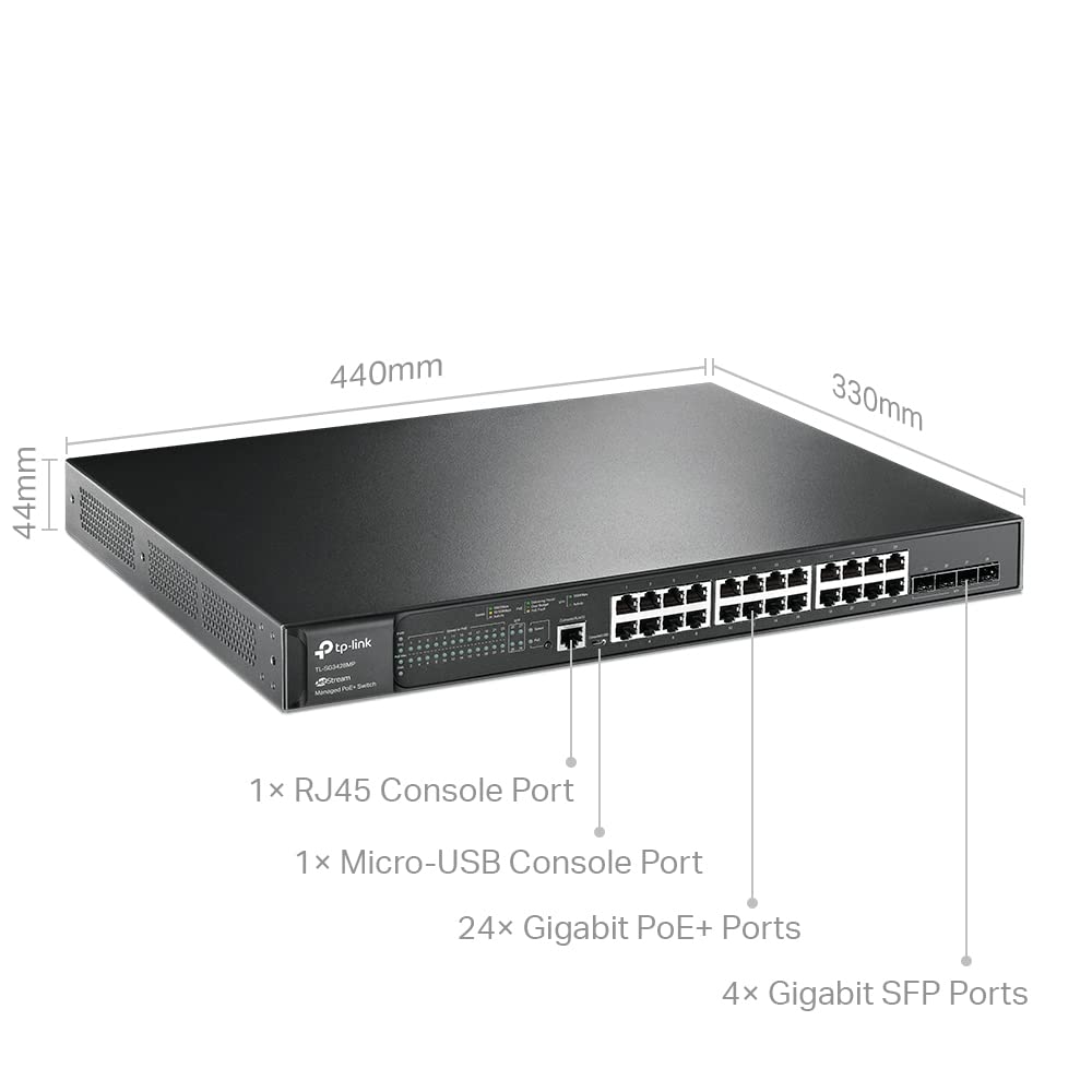 TP-Link TL-SG2210MP | Jetstream 10 Port Gigabit Smart Managed PoE switch | 8 PoE+ Ports @ 150W, 2 SFP Slots | Omada SDN Integrated | PoE Recovery | IPv6 | Static Routing | Limited Lifetime Protection