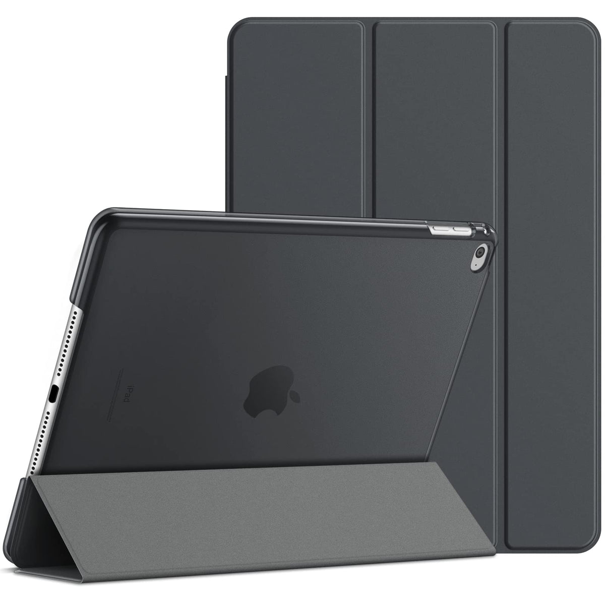 JETech Case for iPad Air 2 (2nd Generation), Smart Cover Auto Wake/Sleep (Black)