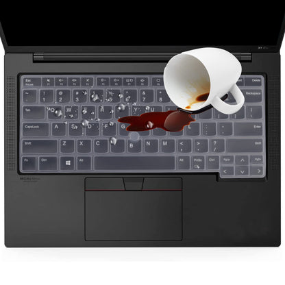 Keyboard Cover for Lenovo Thinkpad x1 Carbon Gen 11/10 14", ThinkPad X1 Yoga Gen 8/7, ThinkPad T14 T14s L14 P14s Gen 4/3, Thinkpad E14 Gen 6/5 (Not Fit T14 L14 P14s Gen 6/5/3/2/1, E14 Gen 7)-Black