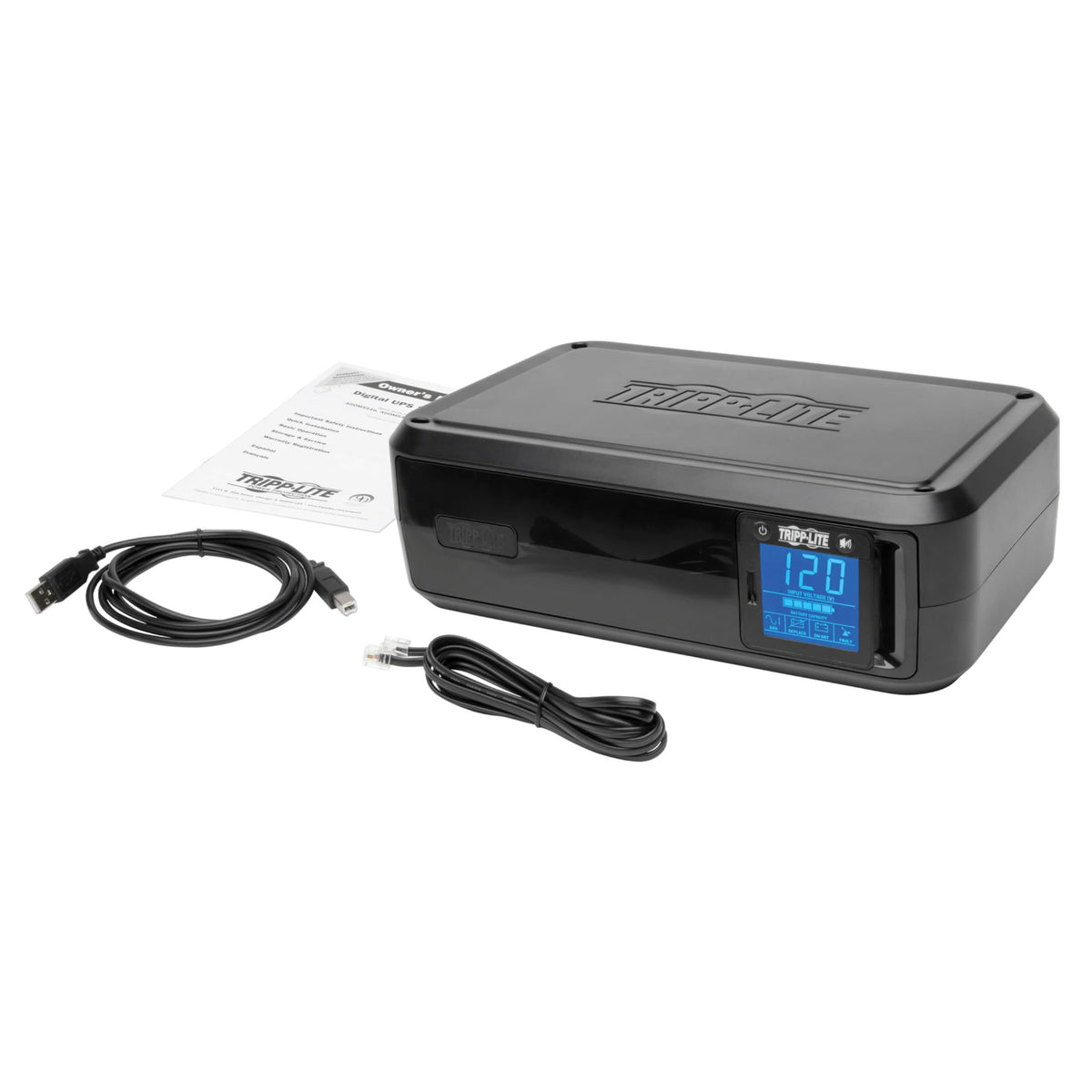 Tripp Lite SMART1500LCD 1500VA Rack Mount UPS Battery Backup, 900W, 8 Outlets, PWM Sine Wave, Short Depth 2U Rackmount UPS, AVR, LCD Screen