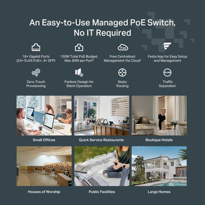 TP-Link TL-SG108S 8 Port Gigabit Ethernet Switch | Desktop/Wall-Mount | Plug & Play | Fanless | Sturdy Metal | 3 Year Manufacturer Warranty | 802.1p/DSCP QoS & IGMP Snooping | Compact Design