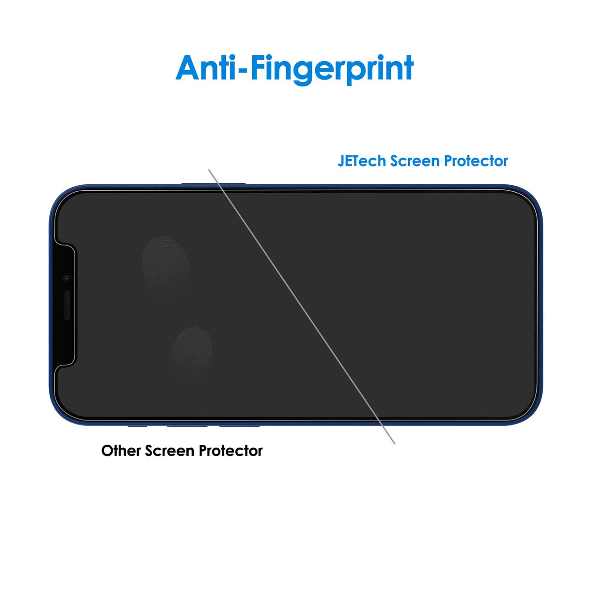 JETech Privacy Screen Protector for iPhone 17e (2026) / iPhone 16e / iPhone 13/13 Pro, Anti Spy Tempered Glass Film, 6.1-Inch Display, 2-Pack
