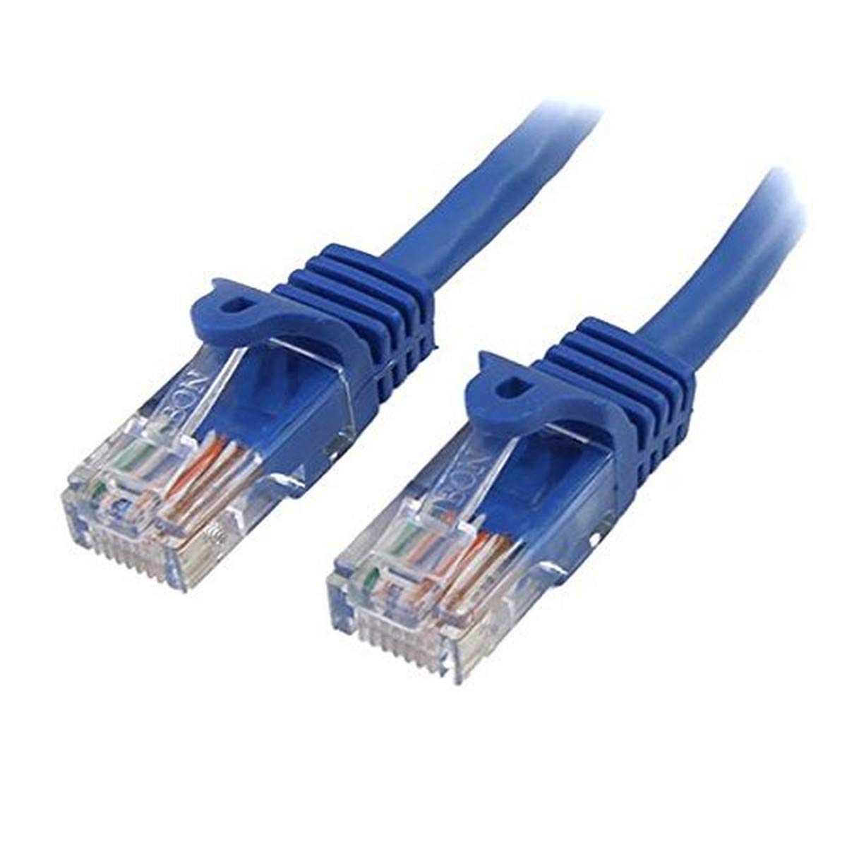 StarTech.com 3 ft. (0.9 m) Cat5e Ethernet Cable - Power Over Ethernet - Snagless - Blue - Ethernet Network Cable (RJ45PATCH3)