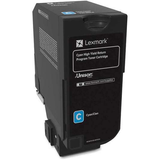 Lexmark 74C1HY0 Unison Toner Cartridge, Yellow, 1 Size