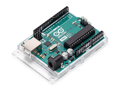 Arduino Uno REV3 [A000066] - ATmega328P Microcontroller, 16MHz, 14 Digital I/O Pins, 6 Analog Inputs, 32KB Flash, USB Connectivity, Compatible with Arduino IDE for DIY Projects and Prototyping