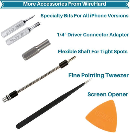 62 in 1 Precision Screwdriver Set Magnetic Repair Tool Kit with Triwing Y00 Torx T5 T6 Gifts for Men Electronics Laptop Macbook PC RC PS5 iPhone Jewelers XBOX Glasses