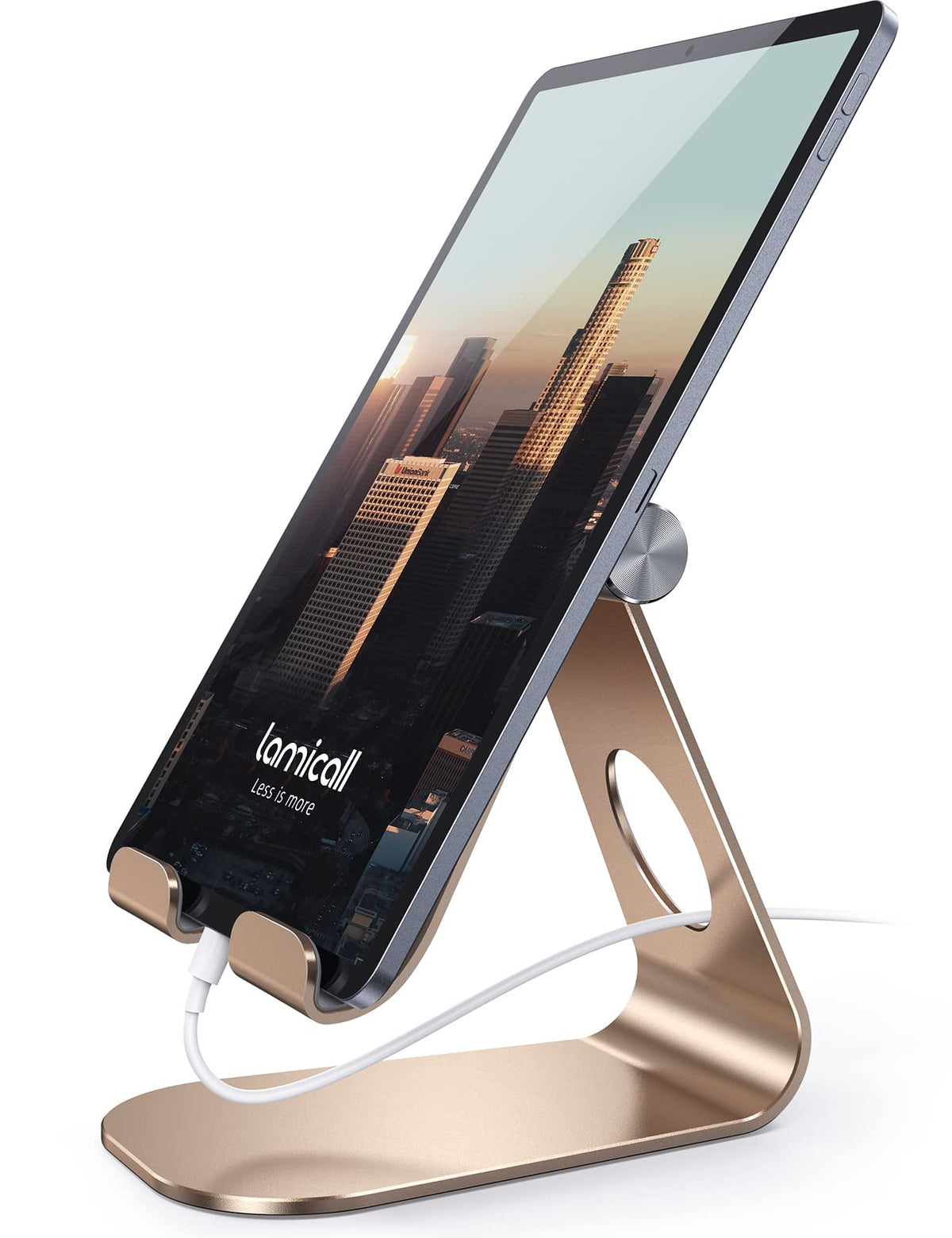 Lamicall S1 Tablet Stand, Adjustable Tablet Holder - Desktop Stand Dock Holder for 4-13" Tablet, iPad Pro 11, 9.7, 10.5, 12.9 Air Mini, Kindle, Tab, Switch, Viral Podcast Video Office Desk Accessories