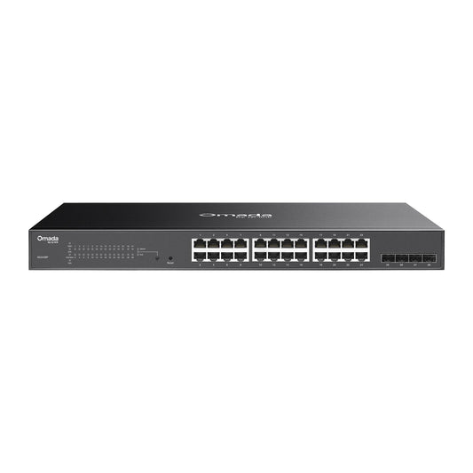 TP-Link Omada SG2428P | Jetstream 24 Port Gigabit Smart Managed PoE Switch | 24 PoE+ Ports @250W, 4 SFP Slots | Omada SDN Integrated | PoE Recovery | IPv6 | Static Routing