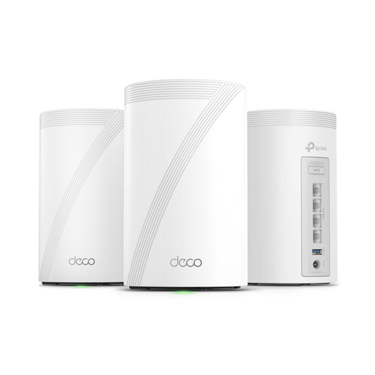 TP-Link Deco XE75 AXE5400 Tri-Band WiFi 6E Mesh System - Covers up to 5500 Sq.Ft, Replaces WiFi Router and Extender, AI-Driven Mesh, 6GHz Band, 2-Pack
