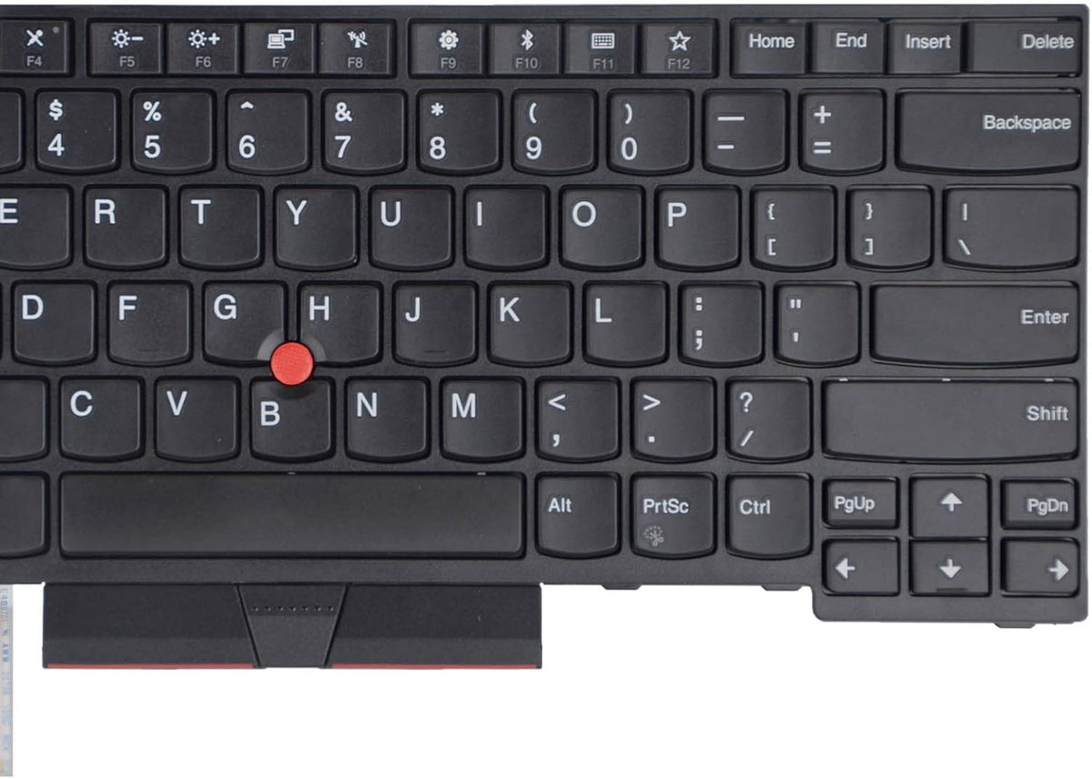 Replacement Keyboard Compatible with Lenovo IBM ThinkPad E480 E490 E495 L380 L390 L480 L490 T480S T490 T495 R480 R490 S2 3rd TP00091A with Pointer (No Backlight)
