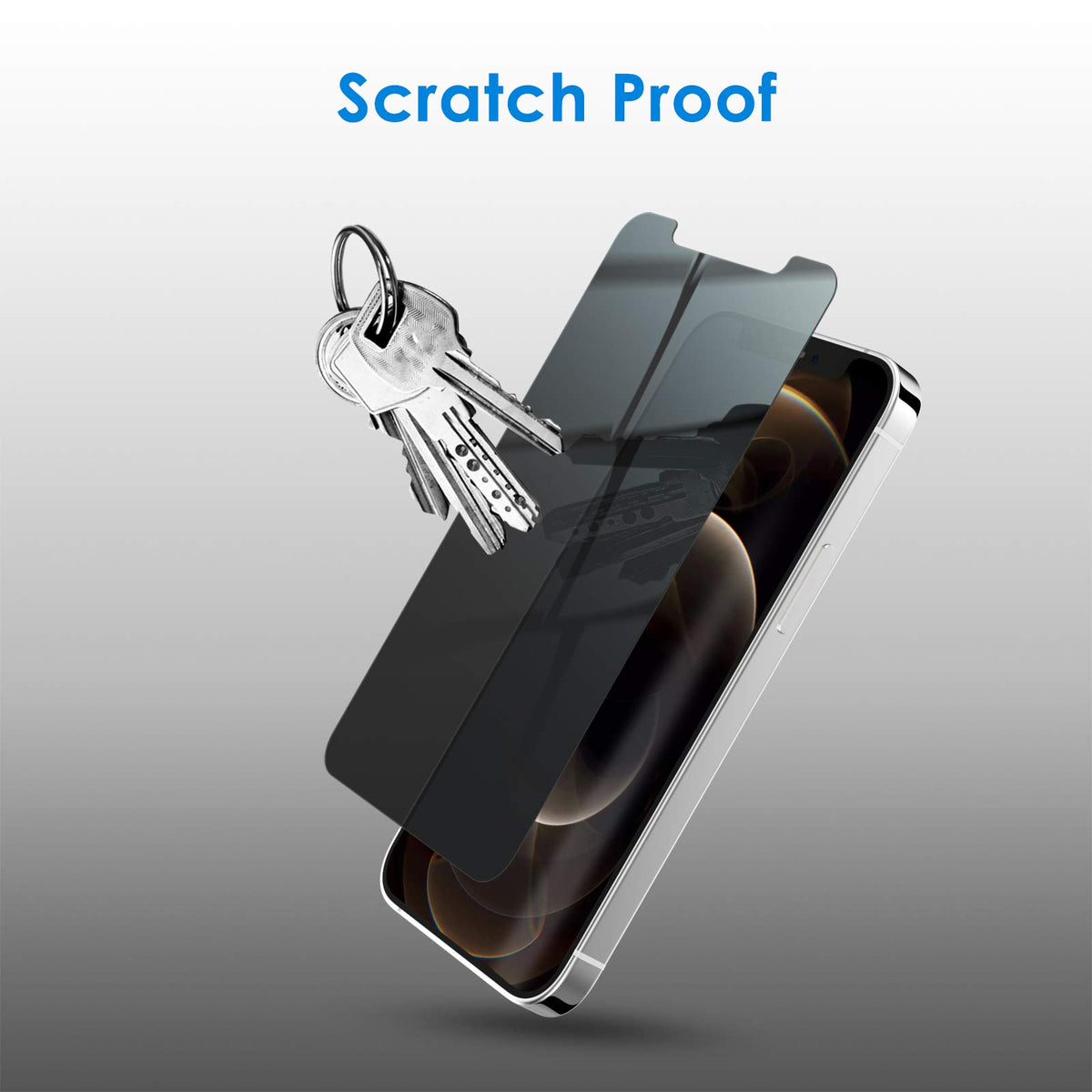 JETech Privacy Screen Protector for iPhone 17e (2026) / iPhone 16e / iPhone 13/13 Pro, Anti Spy Tempered Glass Film, 6.1-Inch Display, 2-Pack
