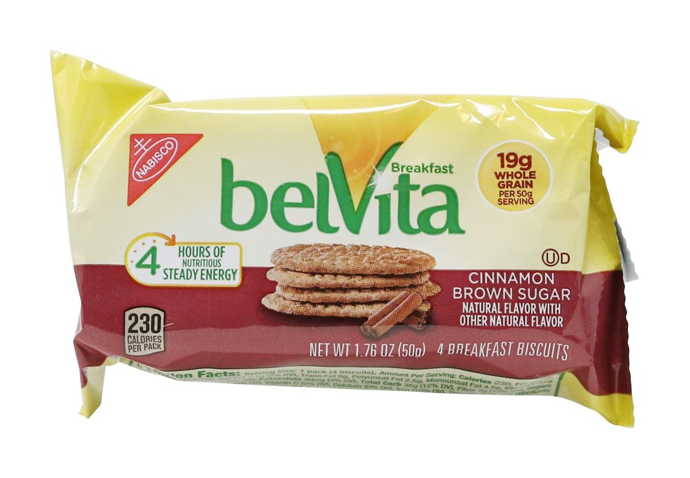 belVita Breakfast Bars Biscuits Variety Pack, 4 Flavors, 30 Total Packs, 6 Boxes (4 Biscuits Per Pack) (Pack of 2)