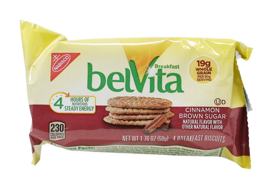 belVita Breakfast Bars Biscuits Variety Pack, 4 Flavors, 30 Total Packs, 6 Boxes (4 Biscuits Per Pack) (Pack of 2)