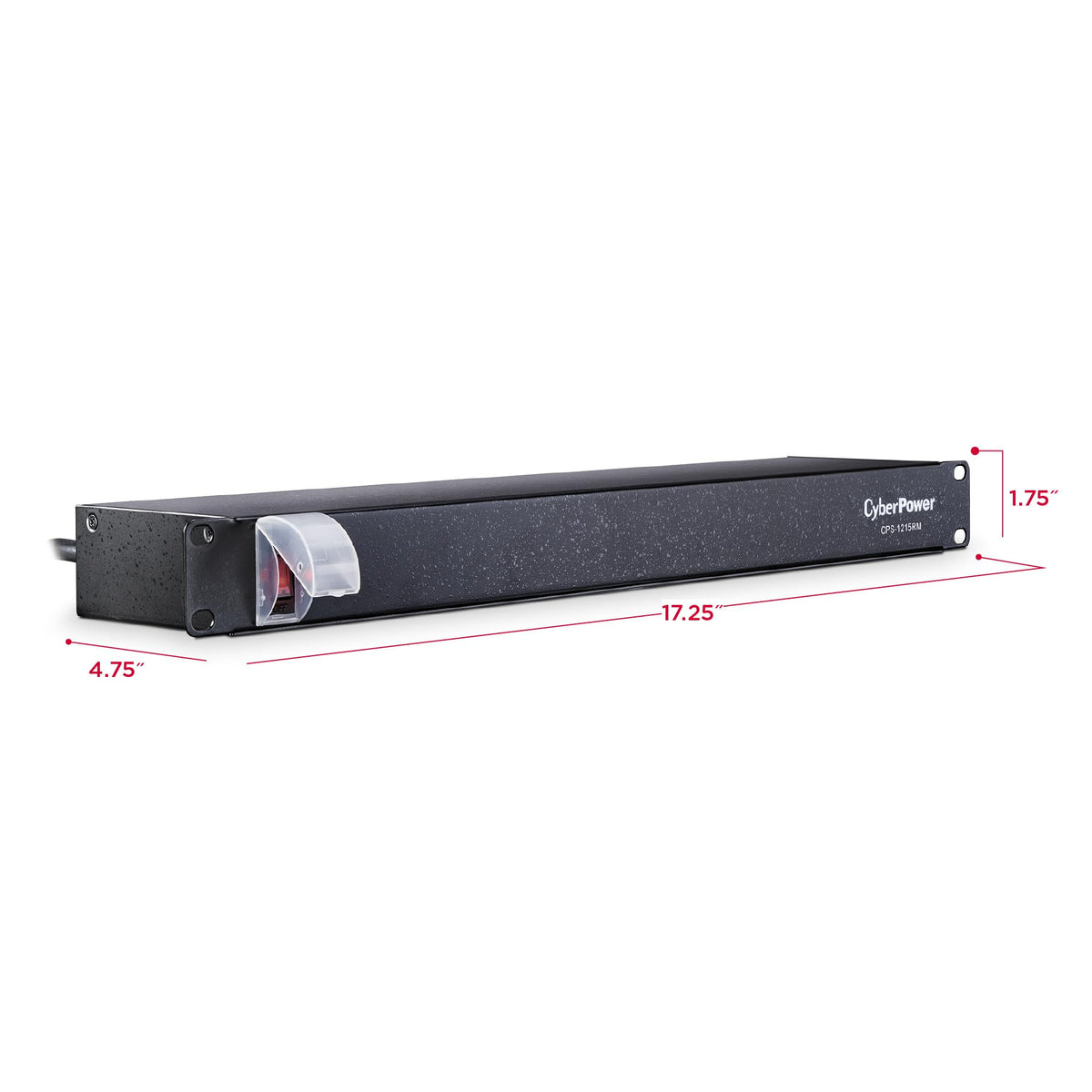 CyberPower CPS1215RMS Surge Protector, 120V/15A, 12 Outlets, 15 ft Power Cord, 1U Rackmount