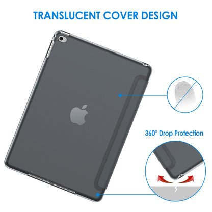 JETech Case for iPad Air 2 (2nd Generation), Smart Cover Auto Wake/Sleep (Black)