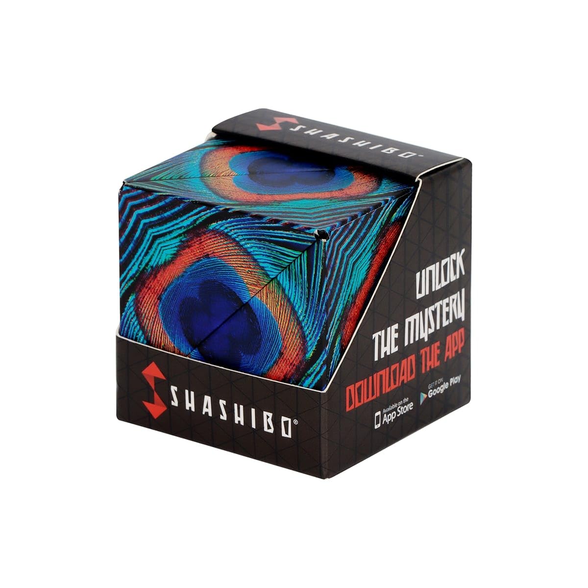 Shashibo Shape Shifting Box - Award-Winning STEM Fidget Toy with Ultra Strong Magnets - Puzzle Cube Transforms Into 100+ Shapes, Perfect Sensory Gift for Kids, Teens, and Adults (Spaced Out)